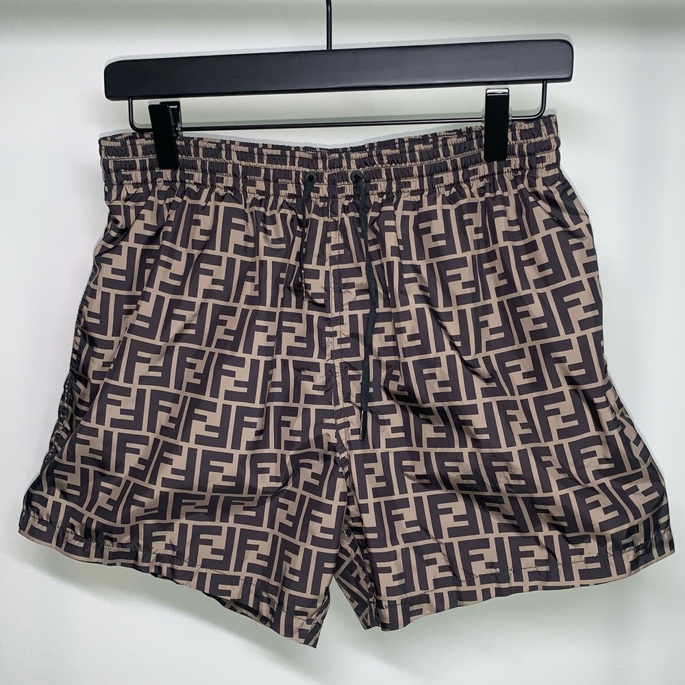 Fendi logo swim shorts